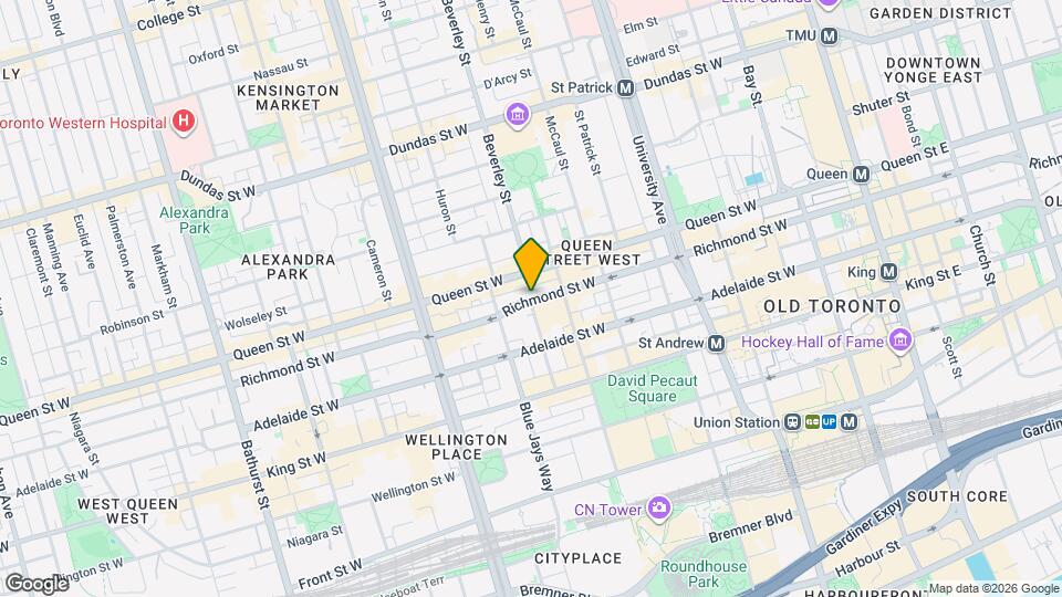 318 Richmond St W, Unit 2511 Map and Location Details