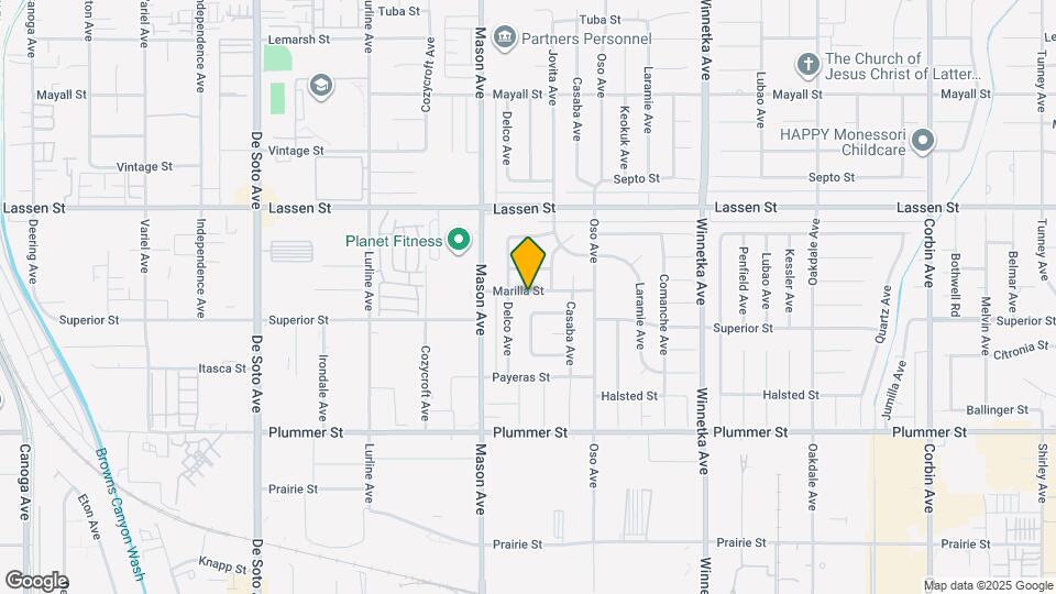 20424 Marilla St Map and Location Details