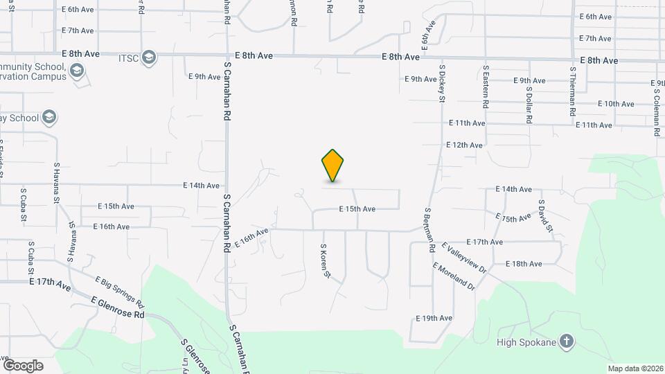 5521 E 14th Ave Map and Location Details