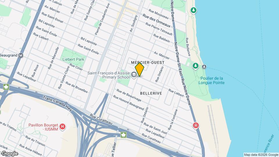 8140 Tellier Rue Map and Location Details