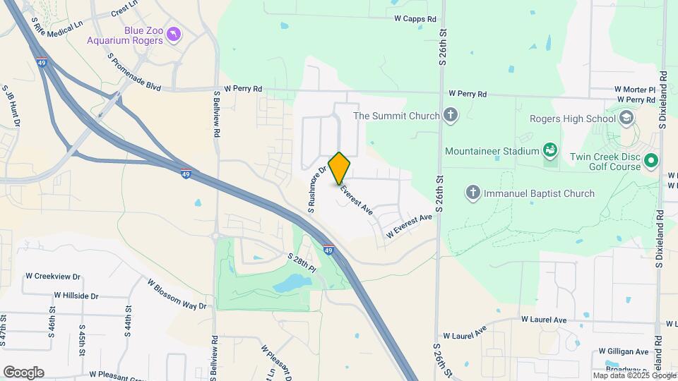 2612 S Everest Ave Map and Location Details