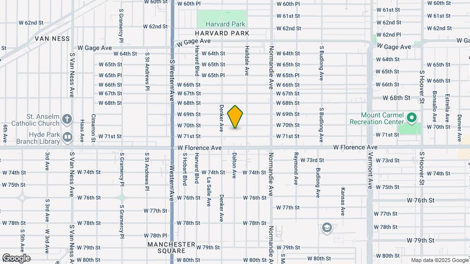 1531 W 71st St Mapa y Detalles de la Ubicación