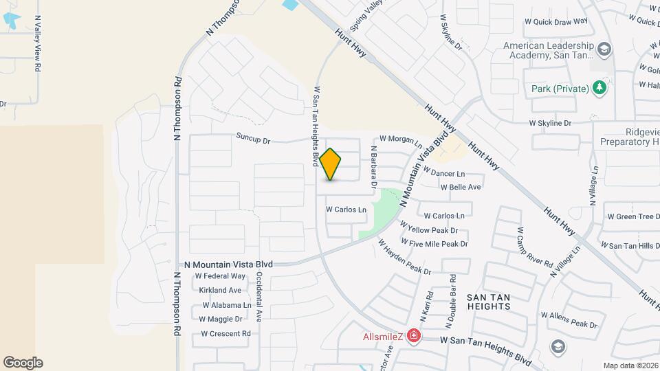 3855 W Belle Ave Mapa y Detalles de la Ubicación