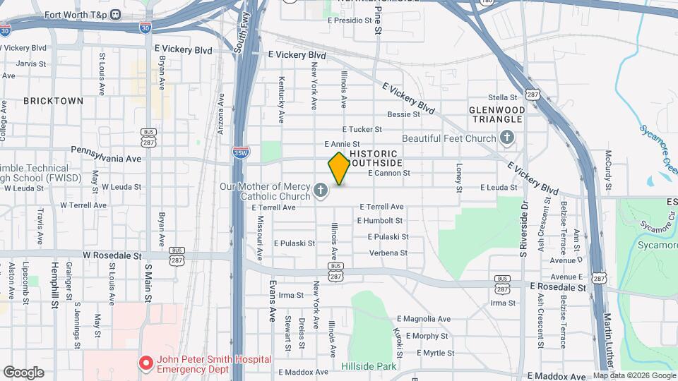 1032 E Leuda St Map and Location Details