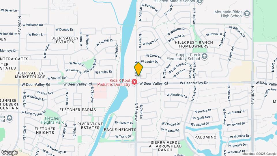 21914 N 74th Ln Map and Location Details