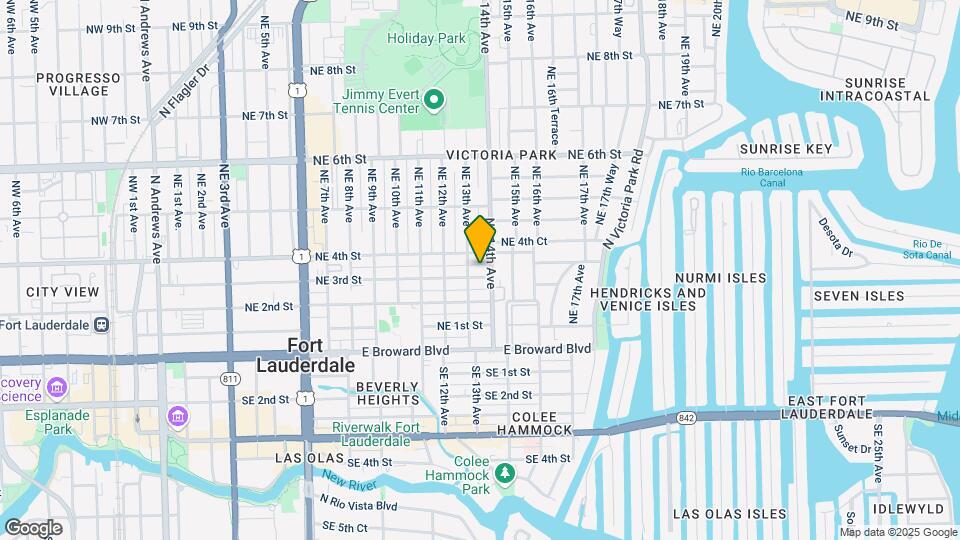 1313 NE 3rd St-Unit -Studio Map and Location Details