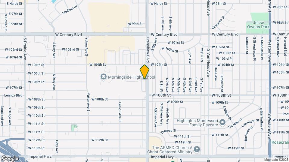 10537 Crenshaw Blvd Map and Location Details