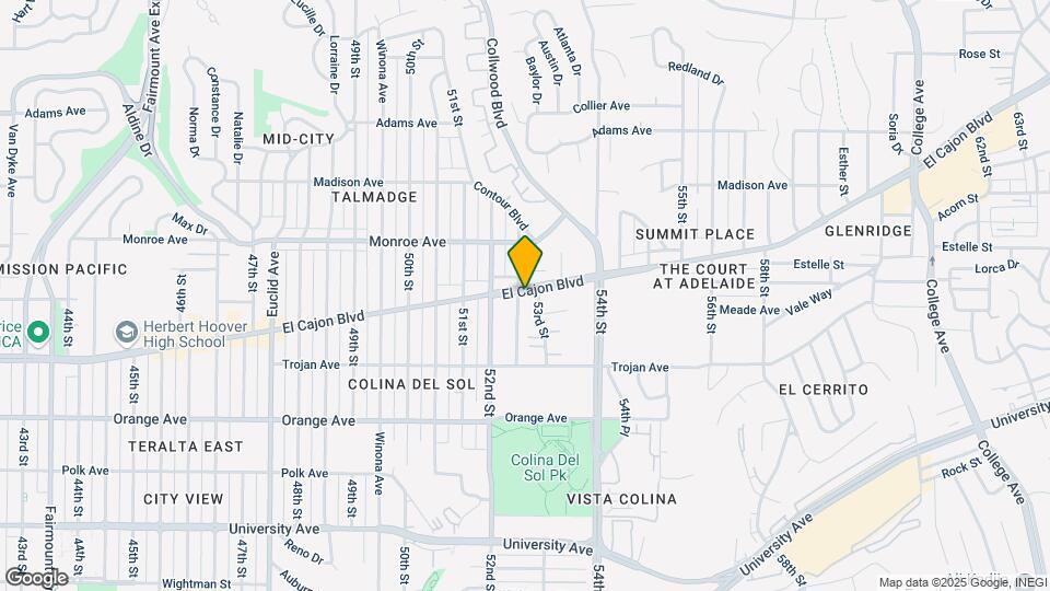 5263 El Cajon Blvd Map and Location Details