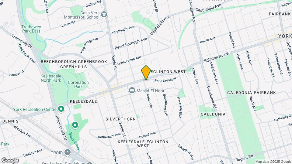 2507 Eglinton Ave W Map and Location Details