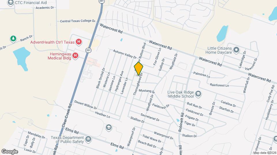 2607 Thoroughbred Dr Map and Location Details