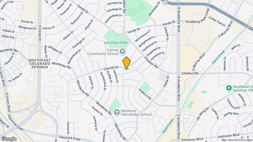 3330 Calaveras Way Map and Location Details