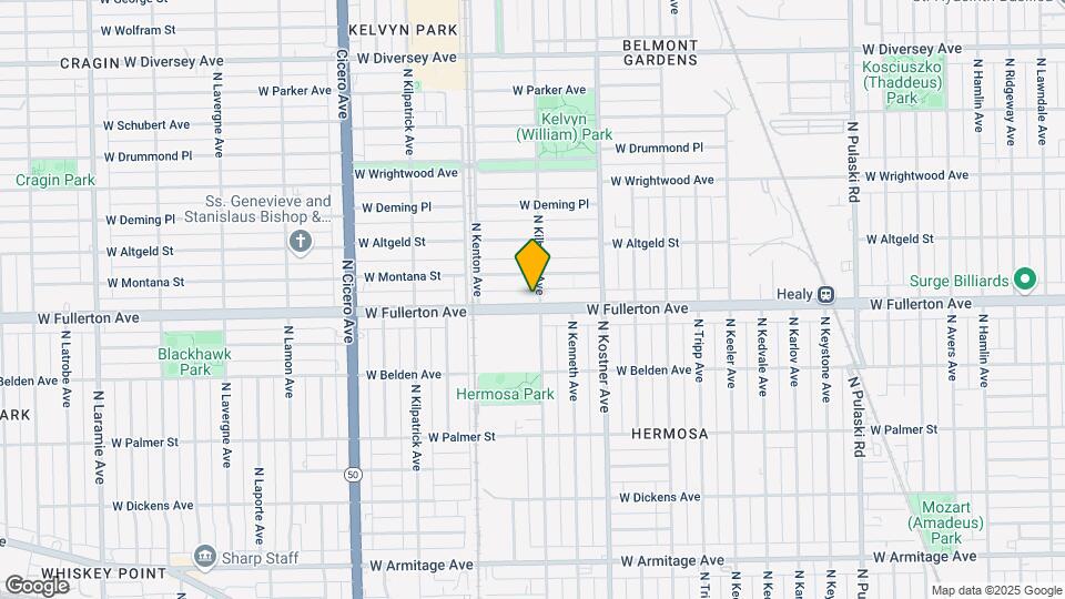 4500 W Fullerton Ave Map and Location Details