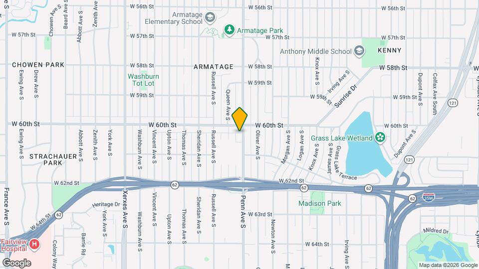 6012 Penn Ave S Map and Location Details