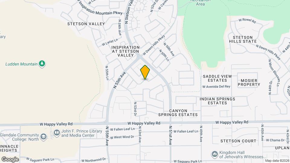 5227 W El Cortez Trail Mapa y Detalles de la Ubicación