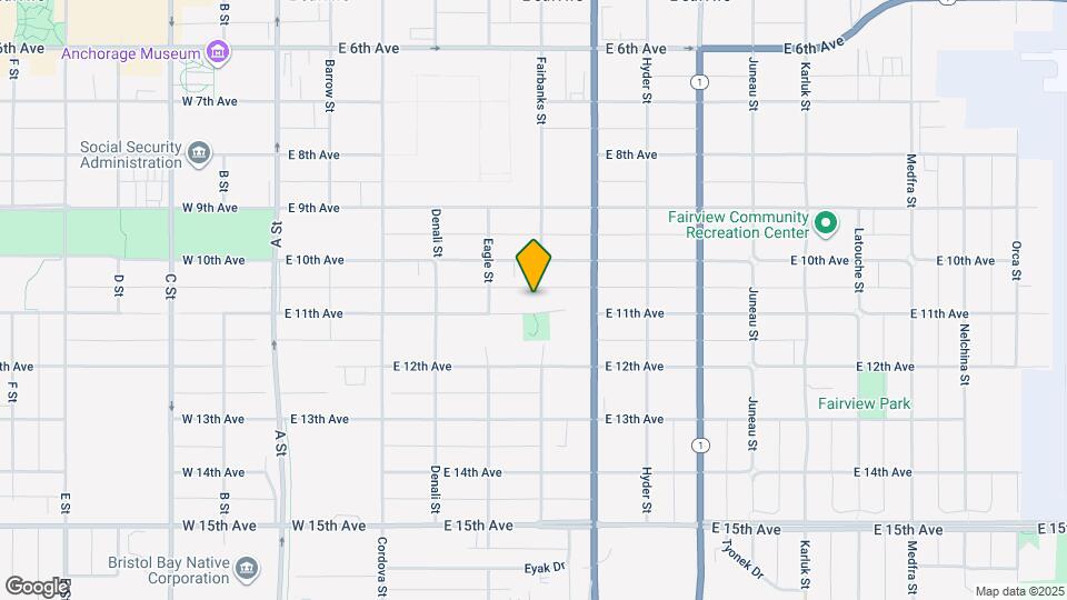 545 E 11th Ave Map and Location Details