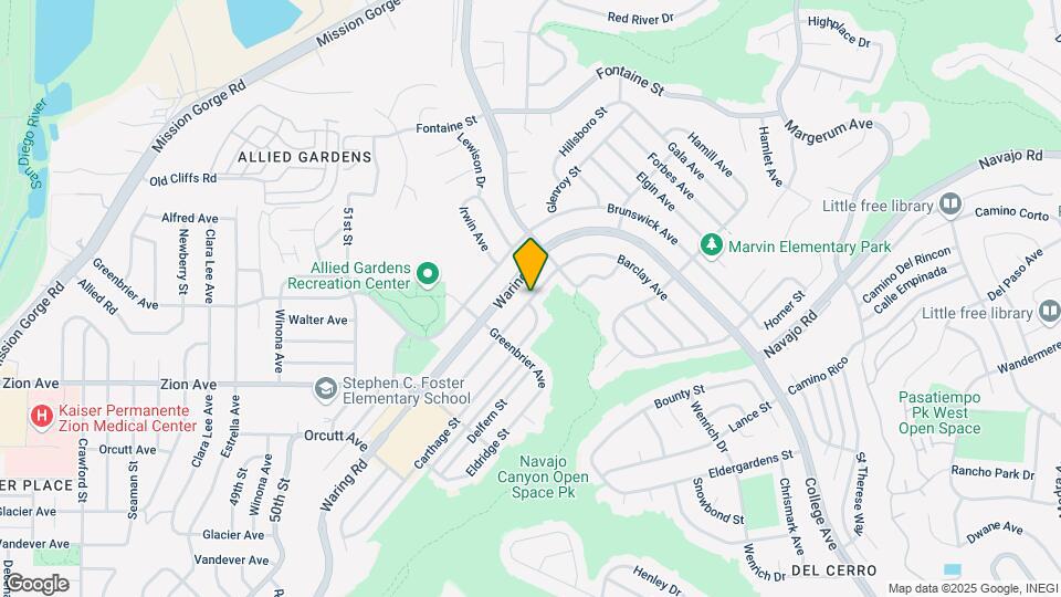 6854 Birchwood St Map and Location Details