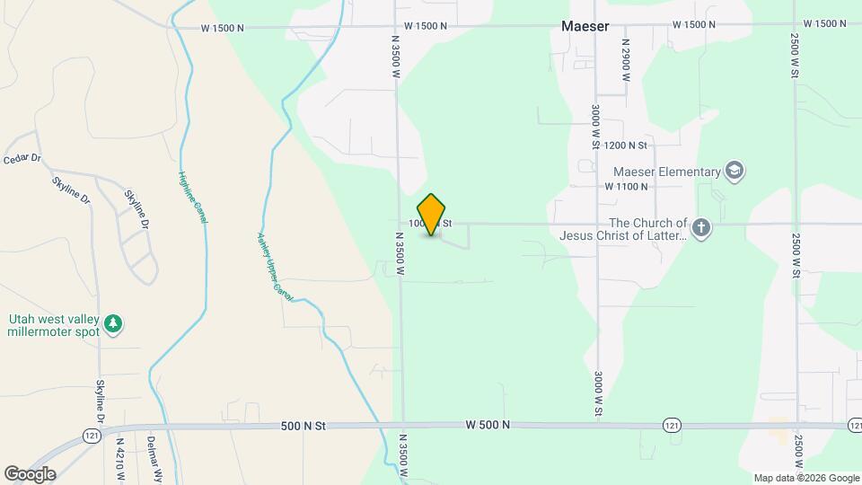 961 N 3400 W Map and Location Details