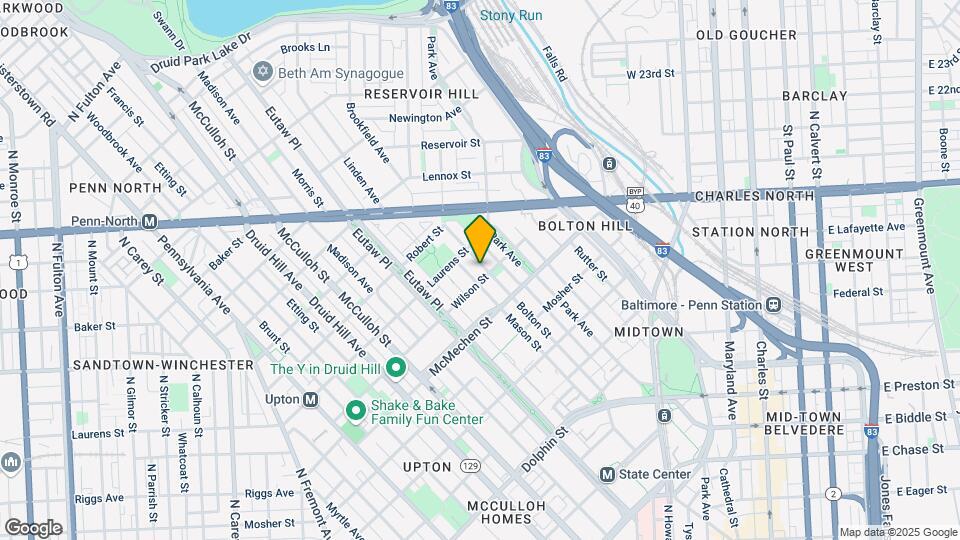 1706 Bolton St Map and Location Details