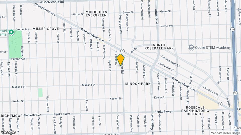 15815 Evergreen Rd Map and Location Details