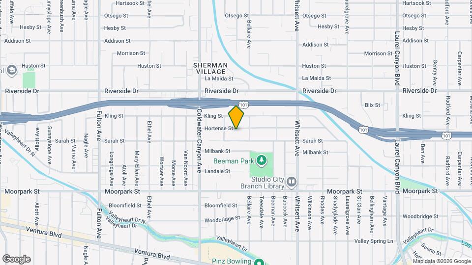 12732 Hortense St Map and Location Details