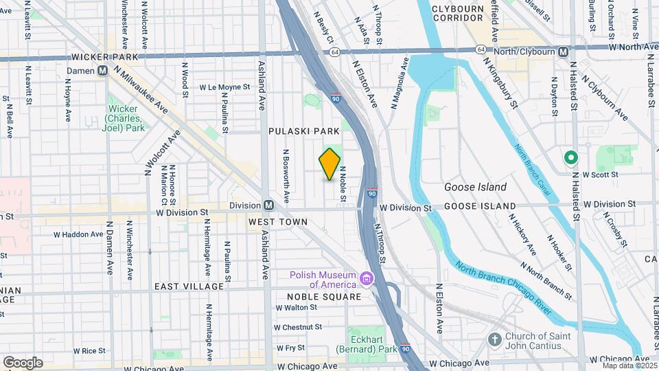 1235 N Cleaver St Map and Location Details