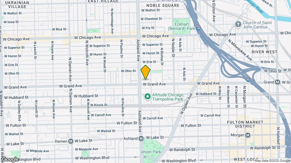 1516 W Grand Ave Map and Location Details