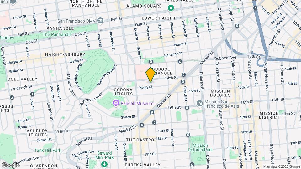 136 Noe St Map and Location Details