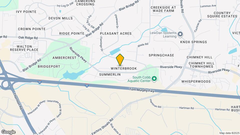 1052 Winterglen Way Map and Location Details