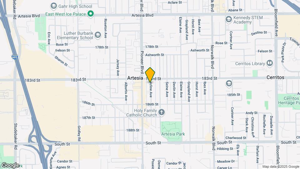 18319 Arline Ave Mapa y Detalles de la Ubicación