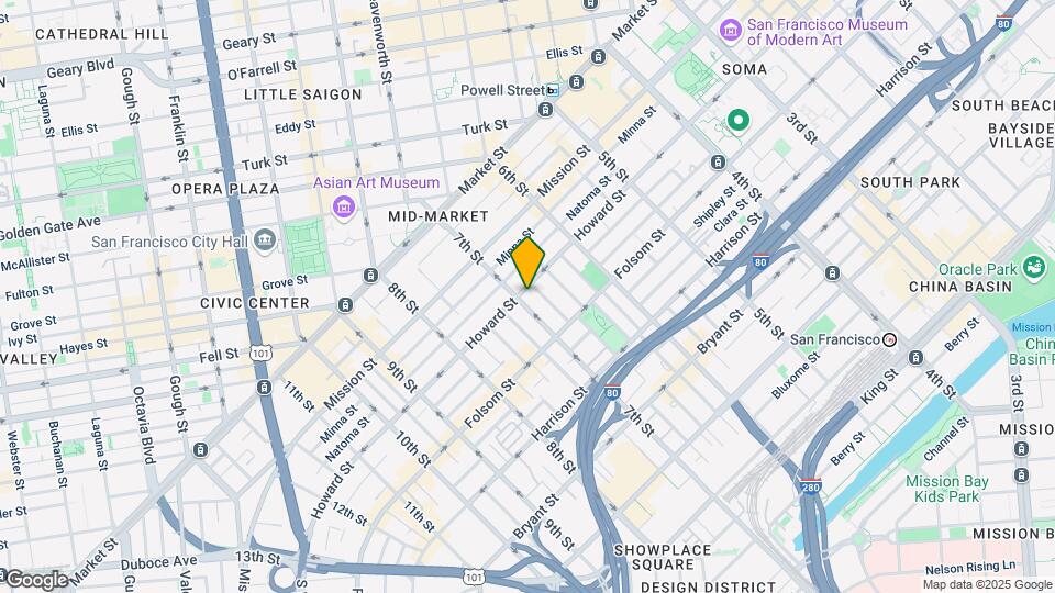 1097 Howard St, Unit 303 Map and Location Details