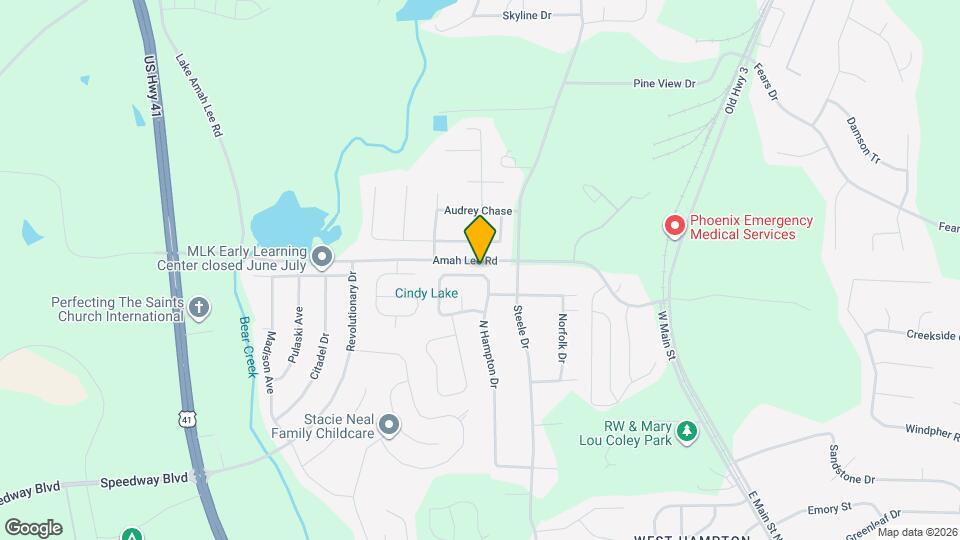 1338 N Hampton Dr Map and Location Details