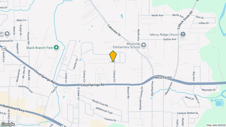 958 Colony Cir Map and Location Details