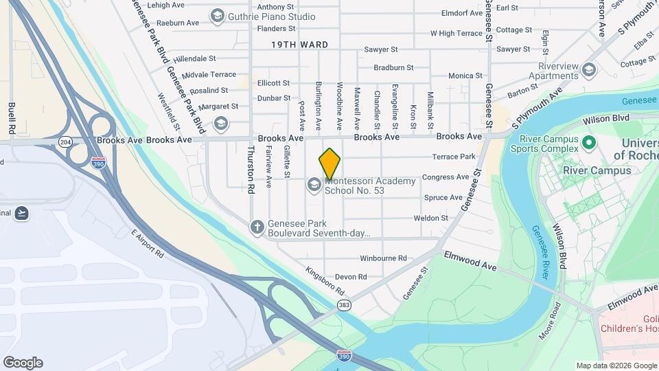 102 Virginia Ave Map and Location Details