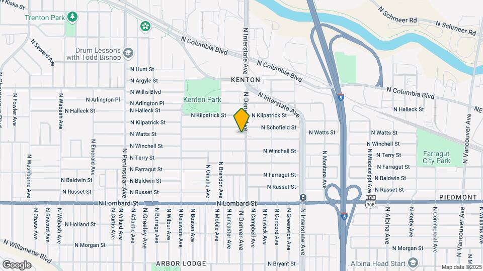 8007-8015-8015 N Denver Ave Map and Location Details