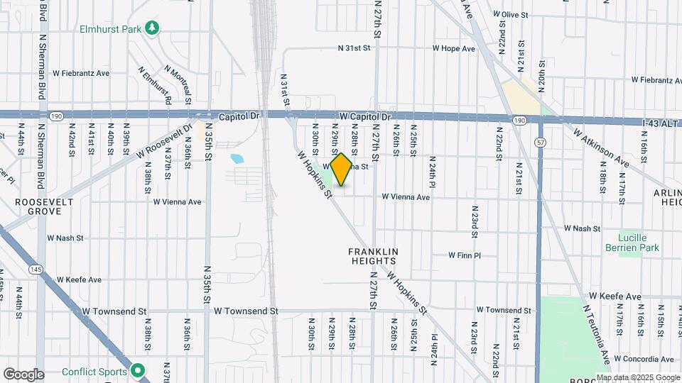 2820 W Vienna Ave Map and Location Details