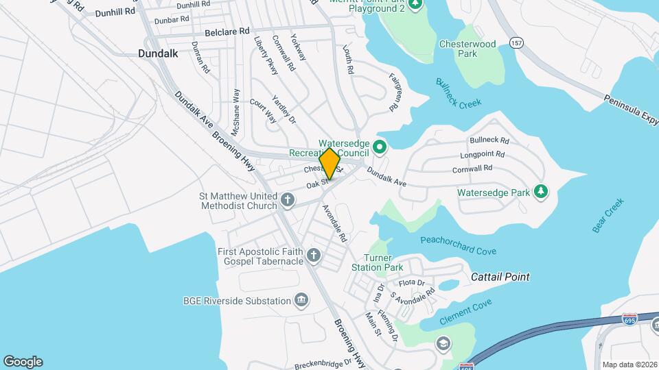 320 Sollers Point Rd Map and Location Details