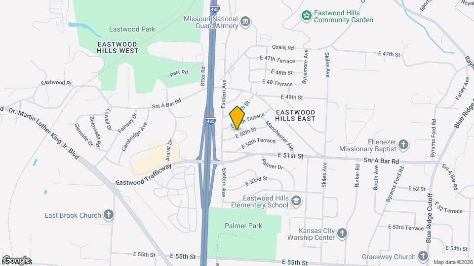 7500 E 50th St Map and Location Details