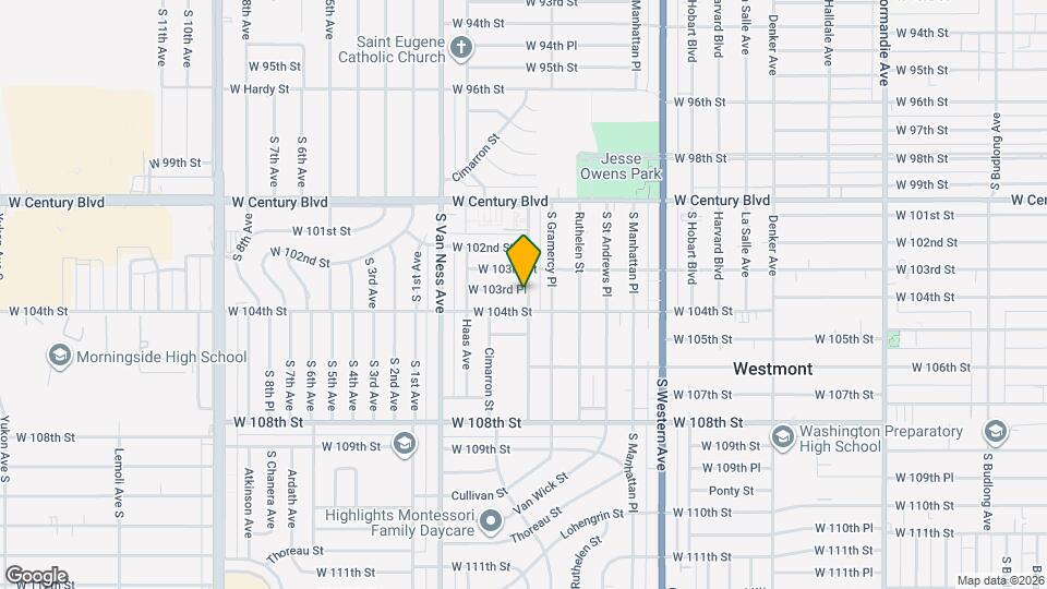 10329 S Wilton Pl, Unit 10329 S. Wilton Pl Map and Location Details