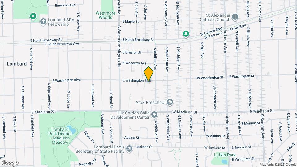 1127 E Washington Blvd Map and Location Details