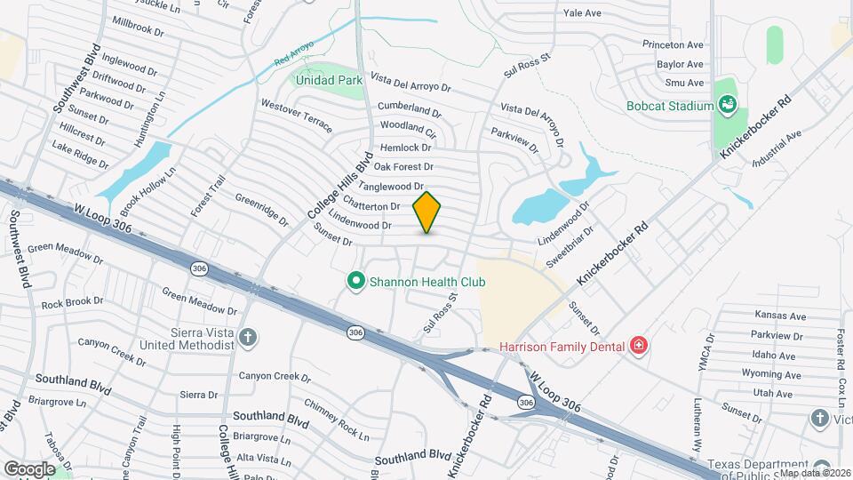 2812 Sunset Dr Map and Location Details