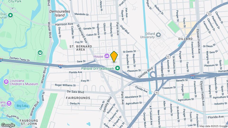 3503 Hamburg St Map and Location Details