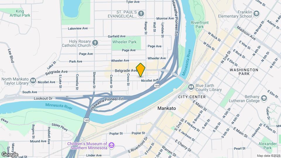 314 Nicollet Ave, Unit Upstairs Map and Location Details