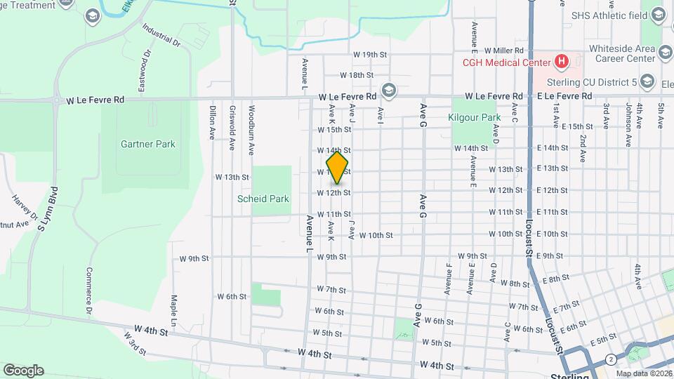 1202 K Ave Map and Location Details