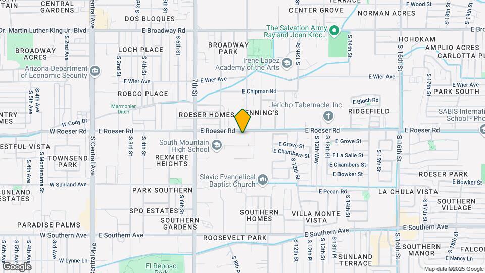 841 E Roeser Rd, Unit 201 Mapa y Detalles de la Ubicación