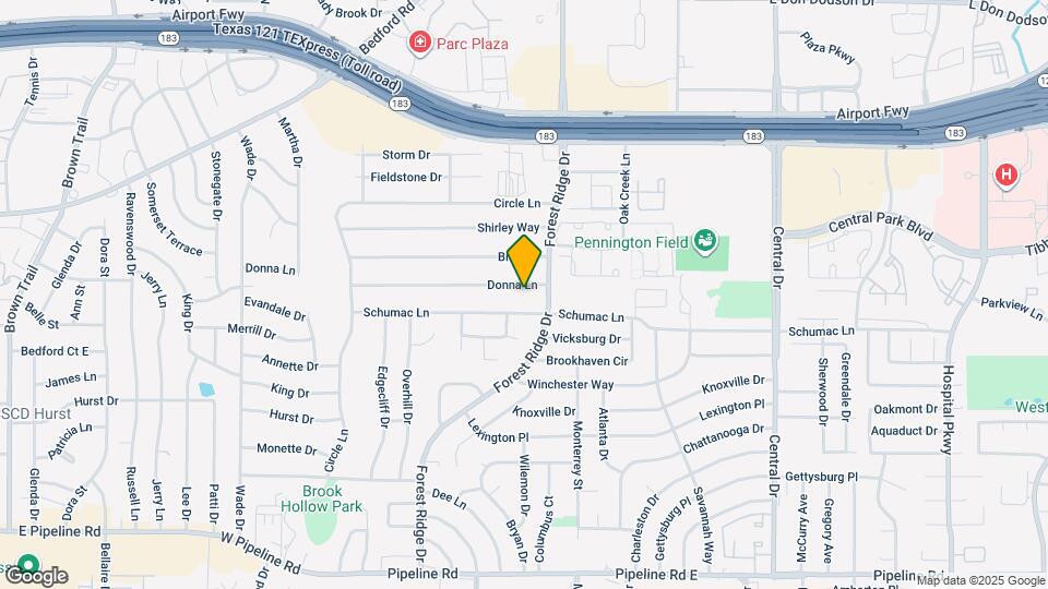 1604 Donna Ln Map and Location Details