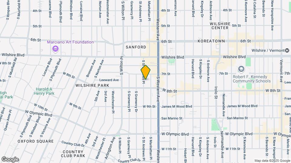 722 S St Andrews Pl Map and Location Details