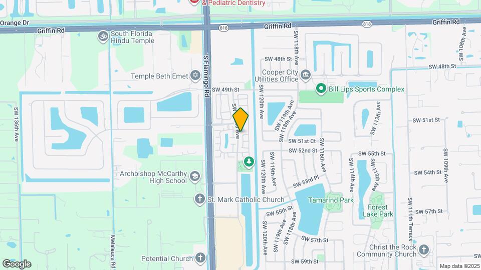 5151 SW 121st Terrace Map and Location Details