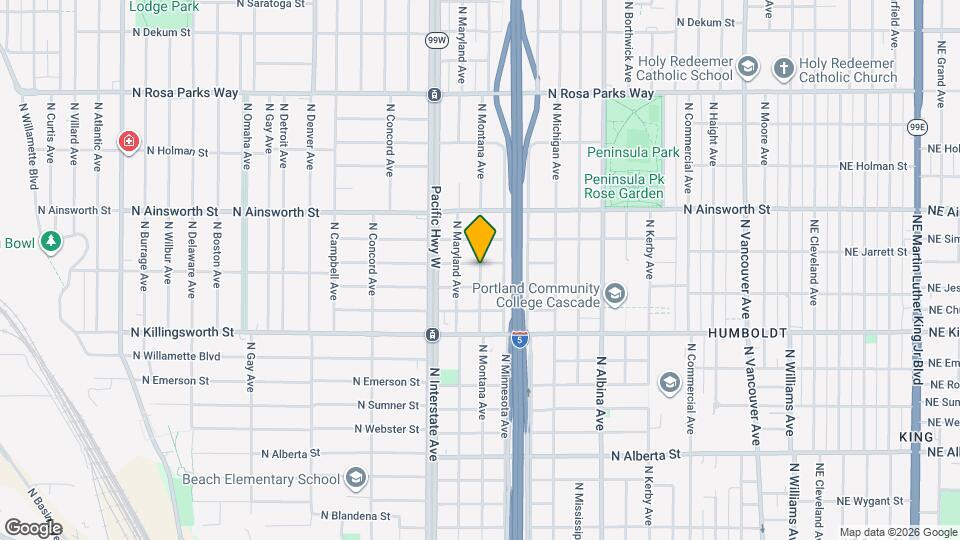 5735 N Montana Ave Map and Location Details
