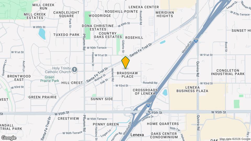 12906 W 92nd St Map and Location Details