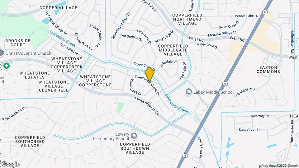 15831 Sweetwater Creek Dr Map and Location Details
